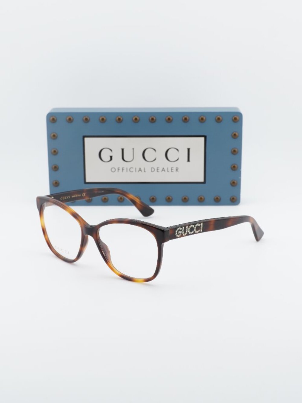 Gucci GG0421O 002 Cat Eye Eyeglasses 55mm - Havana